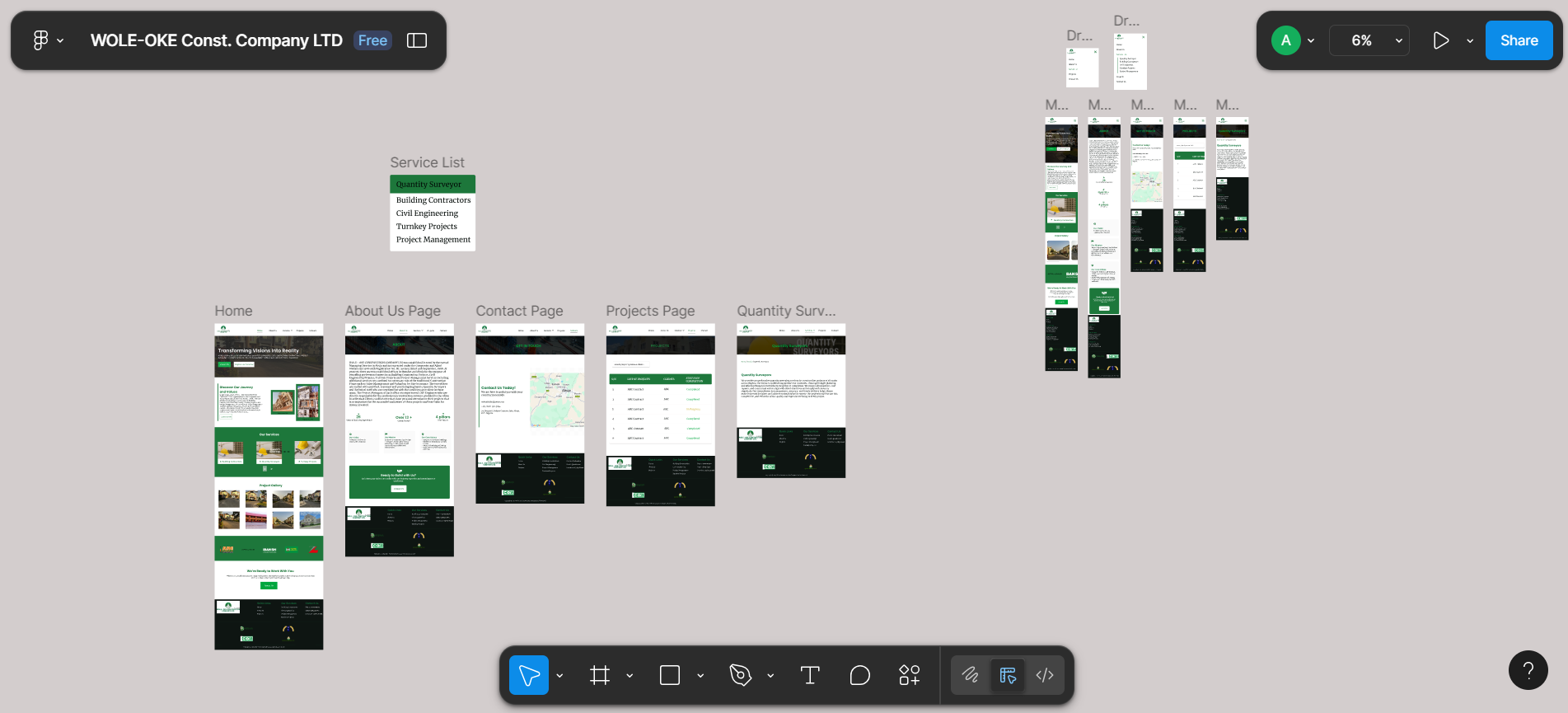 Construction Company Website